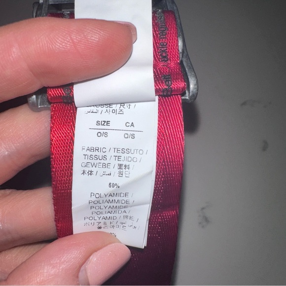 Off-White - Red Industrial Belt
